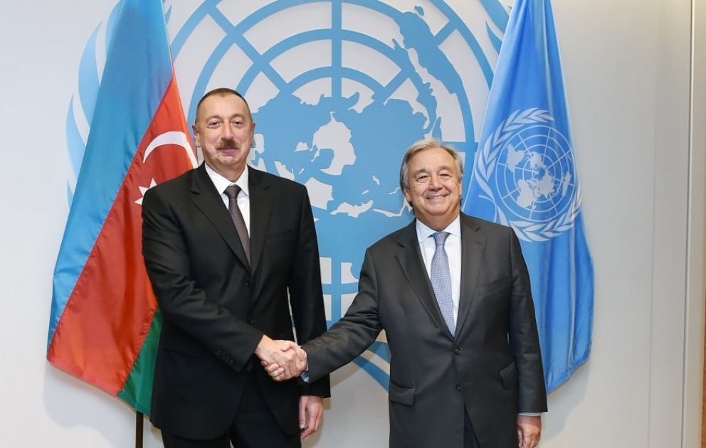 President Ilham Aliyev met with UN Secretary-General Antonio Guterres in New York
