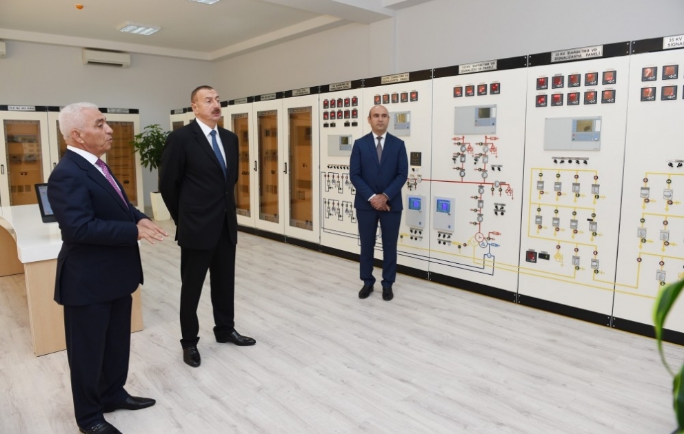 President Ilham Aliyev launched Neftchala substation