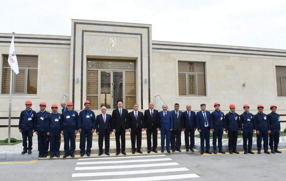 President Ilham Aliyev attended opening of Garagashli substation in Salyan