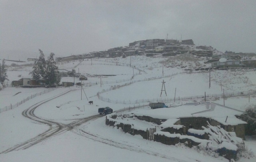 Erster Schnee in Aserbaidschan
