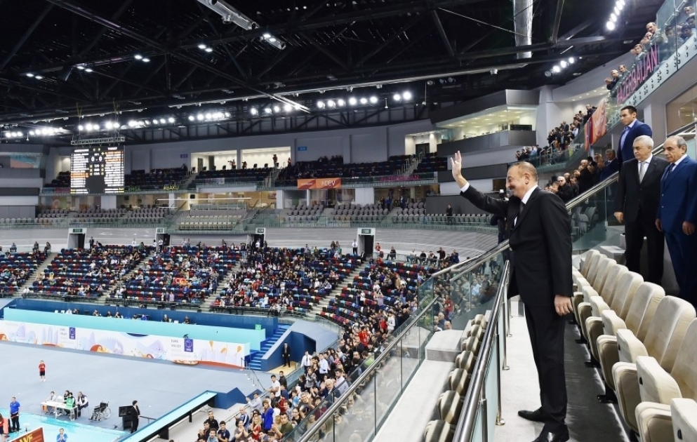Азербайджанские волейболистки заняли четвертое место на чемпионате Европы 
Президент Ильхам Алиев посмотрел последнюю игру национальной команды на чемпионате