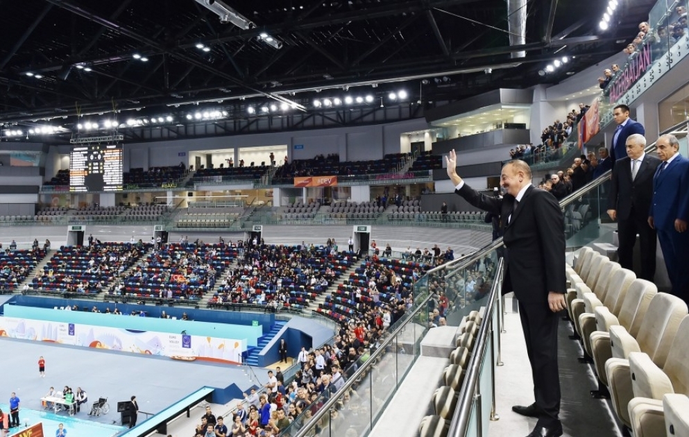 L'Azerbaïdjan termine quatrième du Championnat d'Europe de volley-ball féminin 
Le président Ilham Aliyev a assisté au match de l'équipe nationale