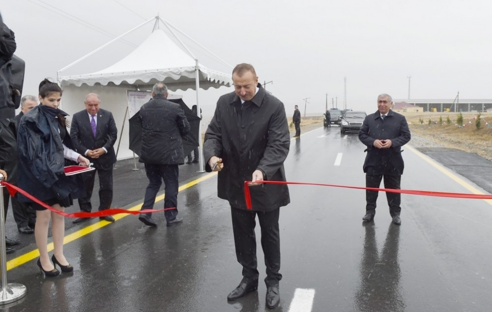 President Ilham Aliyev inaugurated Takla-Sundu-Khilmilli highway after major overhaul