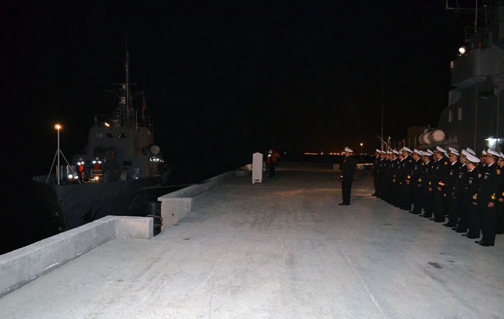 The visit of Azerbaijani military seamen to Iran ended