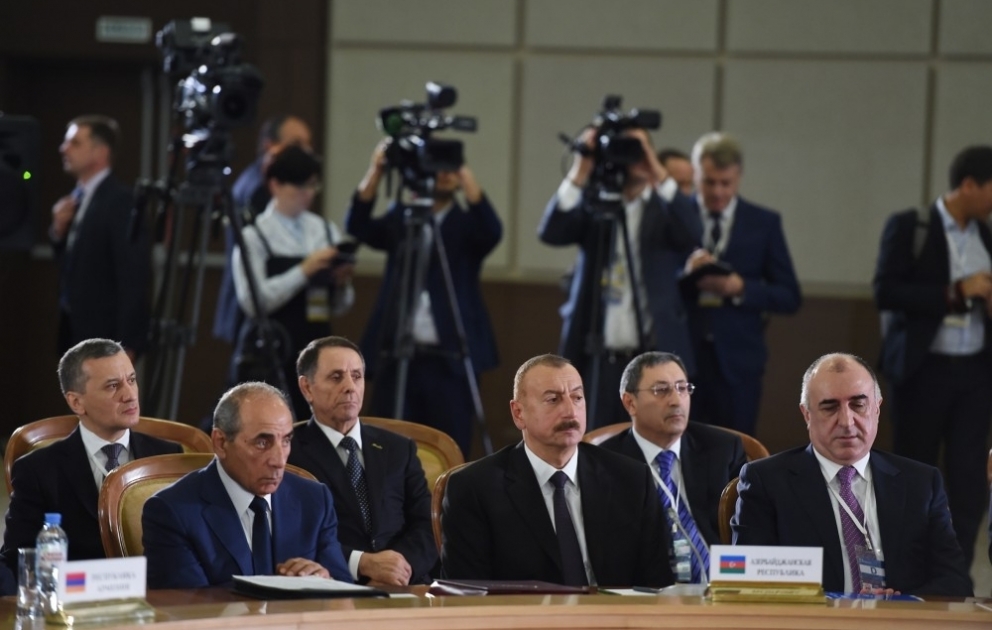 Soçidə MDB Dövlət Başçıları Şurasının geniş tərkibdə iclası keçirilib 
Azərbaycan Prezidenti İlham Əliyev iclasda iştirak edib