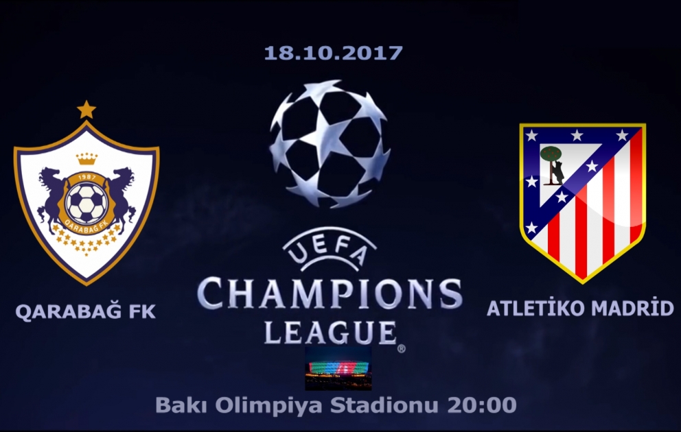 Bu gün “Qarabağ” doğma meydanda “Atletiko Madrid”i qəbul edəcək