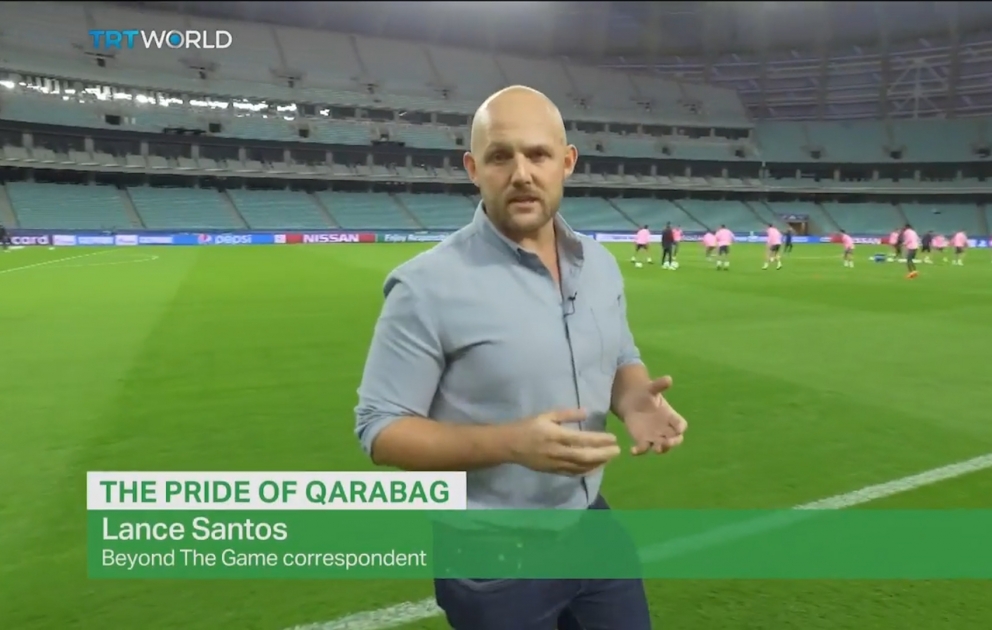 "TRT World" kanalında "Qarabağ" futbol klubu haqqında reportaj yayımlanıb