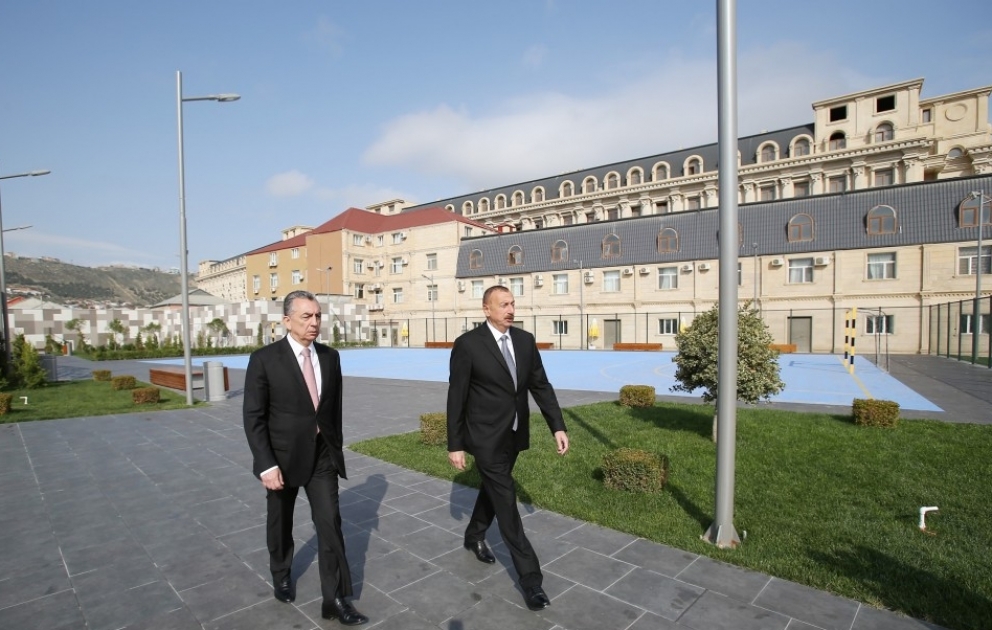 Le président Ilham Aliyev s’est familiarisé avec les conditions créées dans un nouveau parc à Bakou