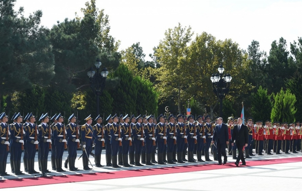 Official welcome ceremony was held for Turkish President Recep Tayyip Erdogan