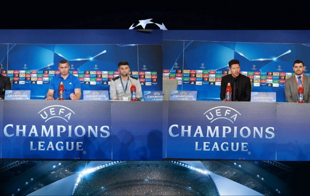 “Atletiko”-“Qarabağ” oyunundan sonra hər iki klubun baş məşqçiləri mətbuat nümayəndələrinin suallarını cavablandırıblar