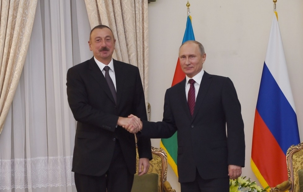 Azərbaycan Prezidenti İlham Əliyevin və Rusiya Prezidenti Vladimir Putinin görüşü