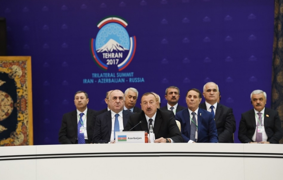 Tehranda Azərbaycan, İran və Rusiya dövlət başçılarının üçtərəfli Zirvə görüşü keçirilib