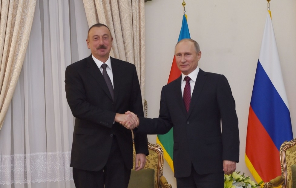 Entretien des présidents Ilham Aliyev et Vladimir Poutine à Téhéran