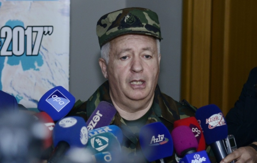 Etibar Mirzəyev: “Xəzər-2017” beynəlxalq təliminə 1100 nəfərlik şəxsi heyət cəlb edilib