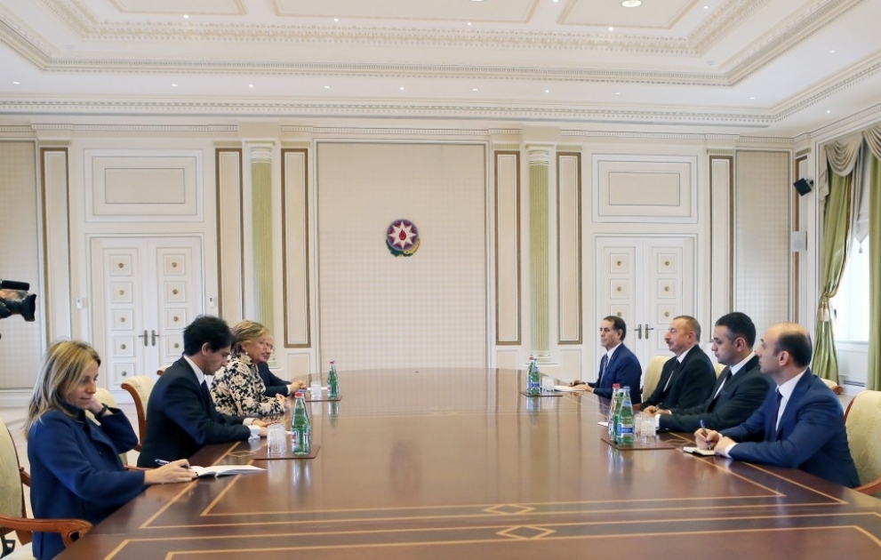 President Ilham Aliyev received delegation led by vice president of Italian Senate