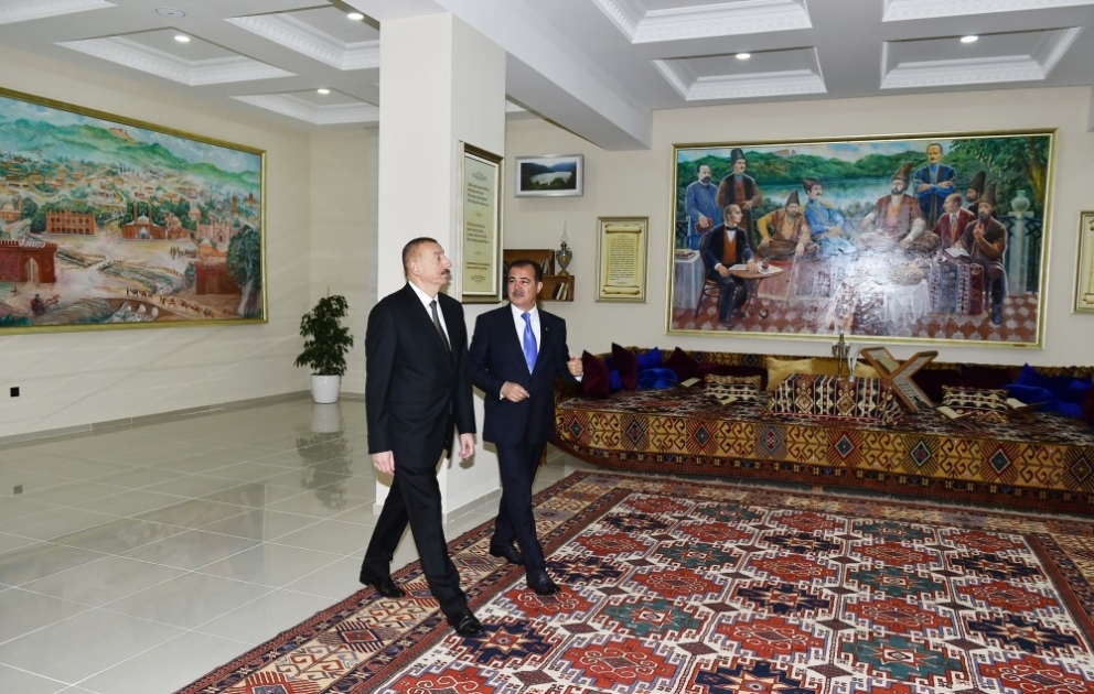 Президент Ильхам Алиев принял участие в открытии музея Мирзы Шафи Вазеха в Гяндже