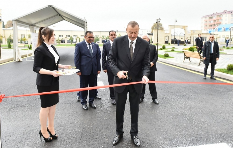 President Ilham Aliyev inaugurated newly-built dormitory of Azerbaijan State Agrarian University