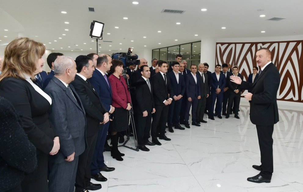 Staatspräsident Ilham Aliyev weiht neuen Olympia-Sport-Komplex Abscheron