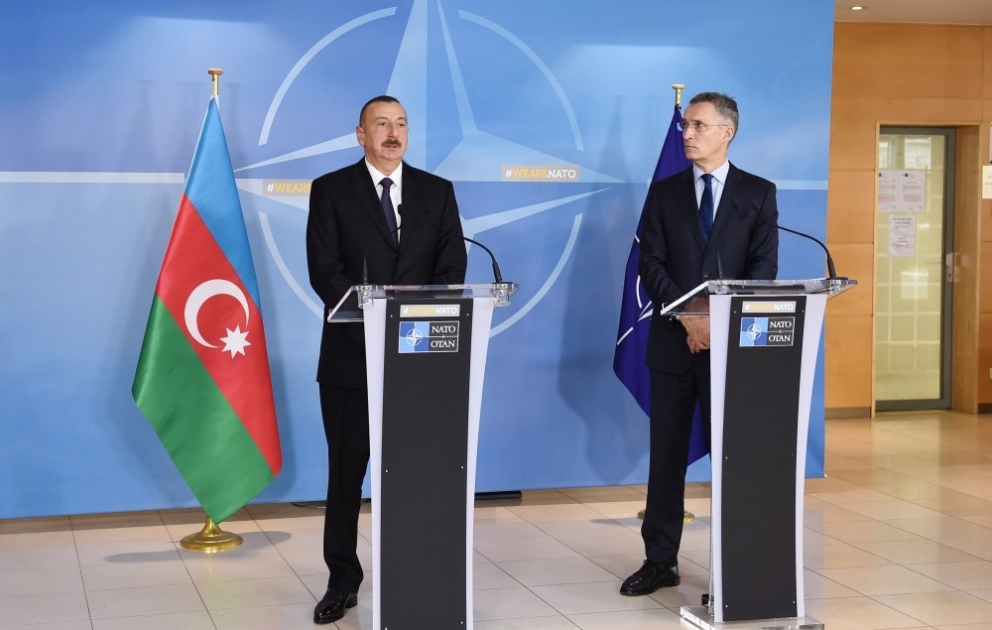 Azərbaycan Prezidenti və NATO-nun baş katibi mətbuata bəyanatla çıxış ediblər