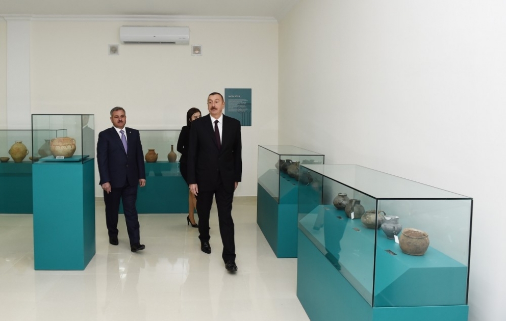 Prezident İlham Əliyev Tərtər Tarix-Diyarşünaslıq Muzeyinin açılışında iştirak edib