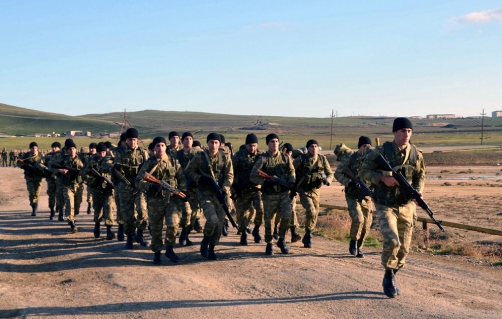The field exit of cadets of the Azerbaijan High Military School is started