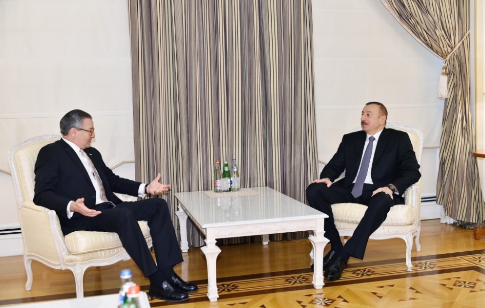 Prezident İlham Əliyev Kosta Rikanın xarici işlər və etiqad nazirini qəbul edib