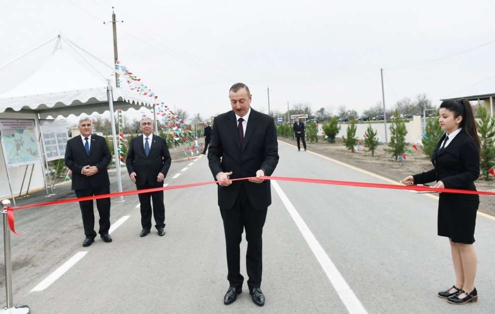 Sabirabad: Automobilstraße Sugovuschan-Garalar-Gafarli-Ahmadabad-Narimankend-Haschimkhanly vollständig rekonstruiert
