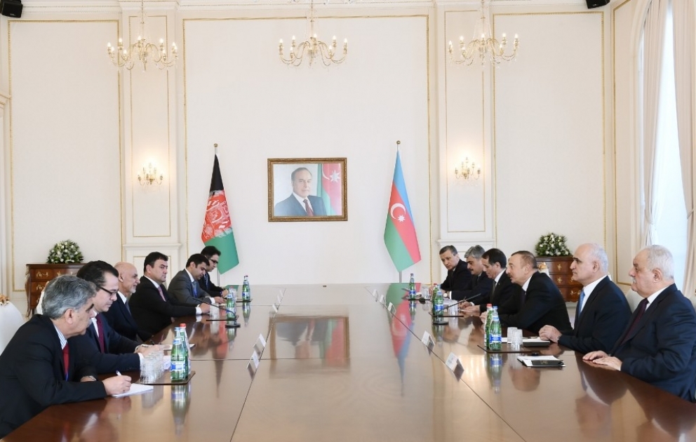 Entretien élargi des présidents azerbaïdjanais et afghan