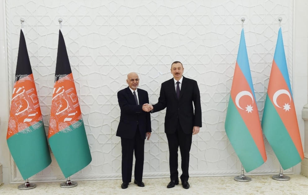 Vier-Augen-Gespräch zwischen Staatspräsident Ilham Aliyev und Präsident Mohammad Ashraf Ghani