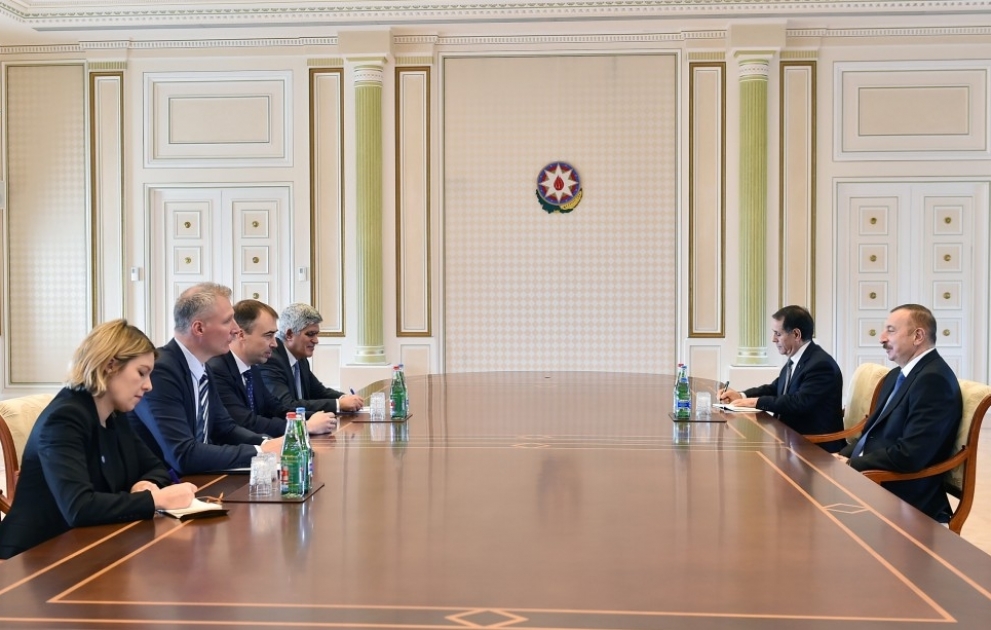 President Ilham Aliyev received EU delegation