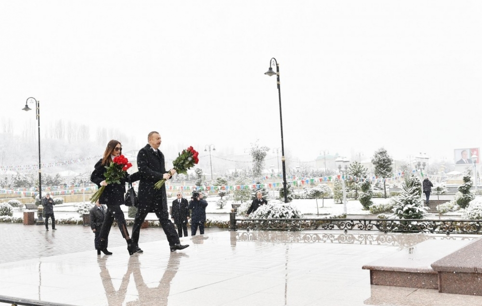 Prezident İlham Əliyev Quba rayonuna səfərə gəlib