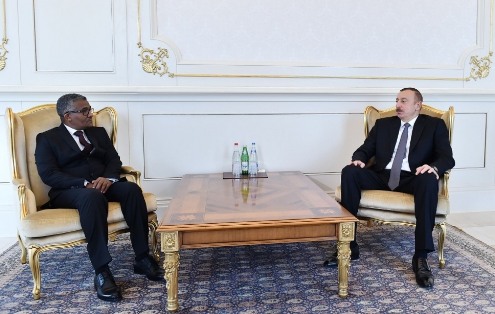 President Ilham Aliyev received credentials of incoming Sudanese ambassador