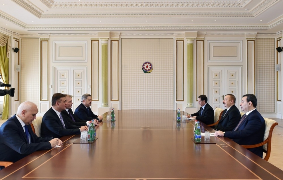 President Ilham Aliyev received Russian State Duma delegation