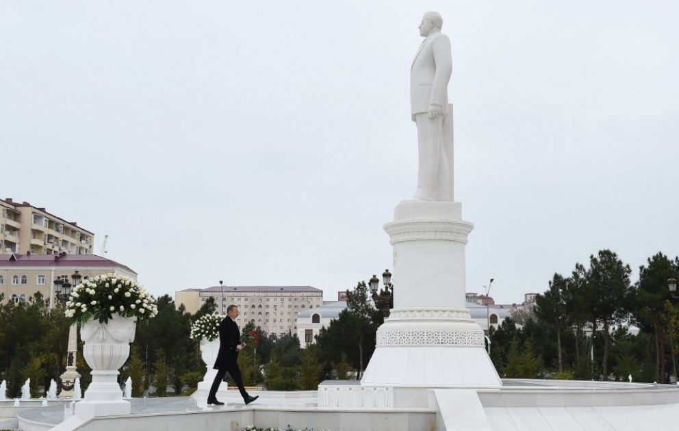 Prezident İlham Əliyev Sumqayıt şəhərinə səfərə gəlib