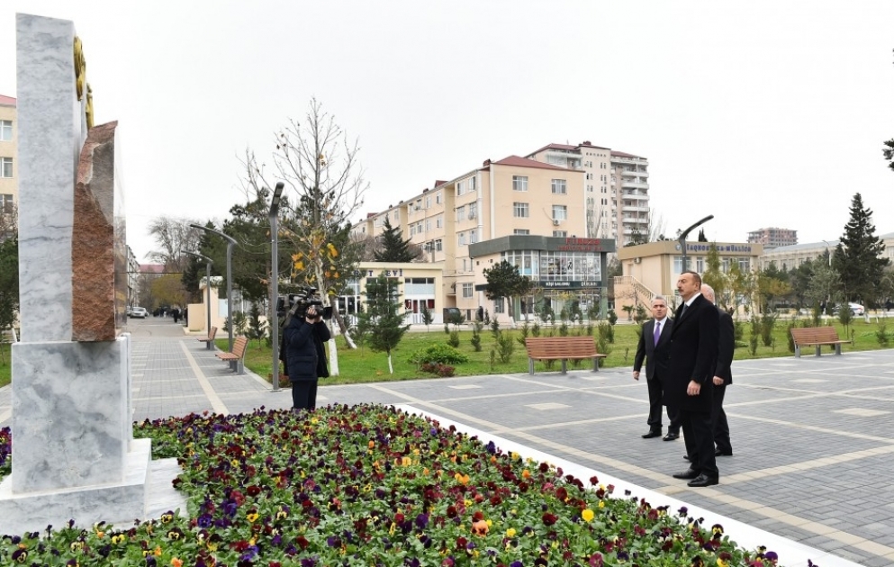 Sumqayıtda Lüdviqşafen parkında əsaslı təmirdən sonra yaradılan şəraitlə tanışlıq