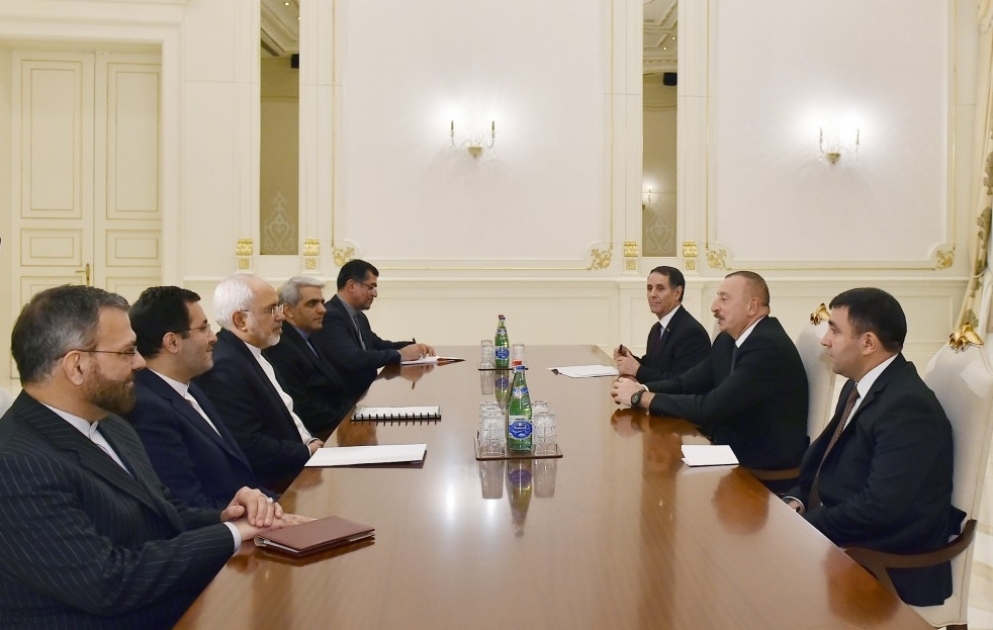 Prezident İlham Əliyev İranın xarici işlər nazirinin başçılıq etdiyi nümayəndə heyətini qəbul edib
