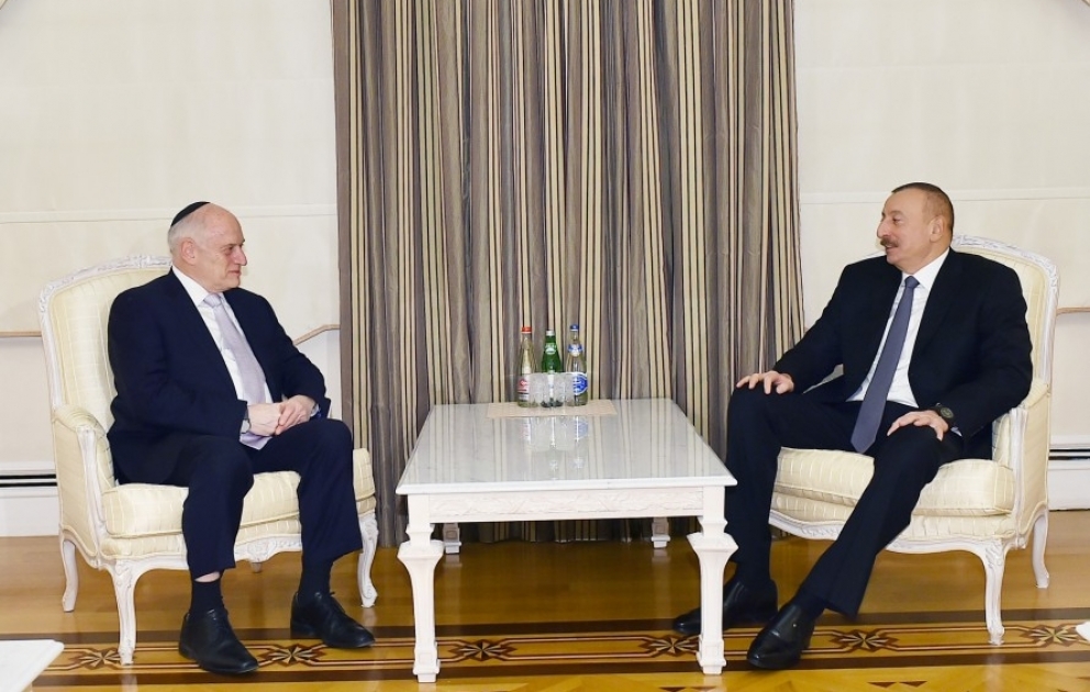 President Ilham Aliyev received Executive Vice Chairman/CEO of Conference of Presidents of Major American Jewish Organizations
