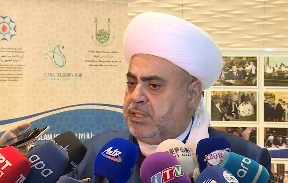 Allahşükür Paşazadə: Azərbaycan kiçik dövlət olmasına baxmayaraq böyük ideyalar sahibidir