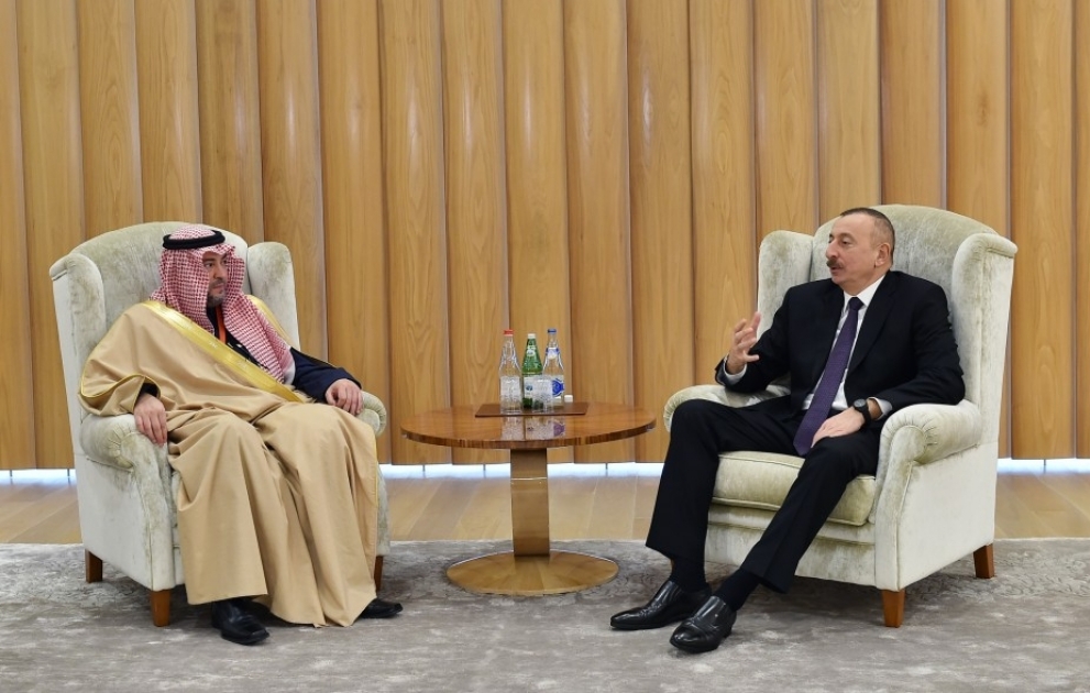 Entretien du président Ilham Aliyev avec le vice-ministre saoudien des affaires islamiques, des biens morts, de la propagation de la foi et de l’orientation