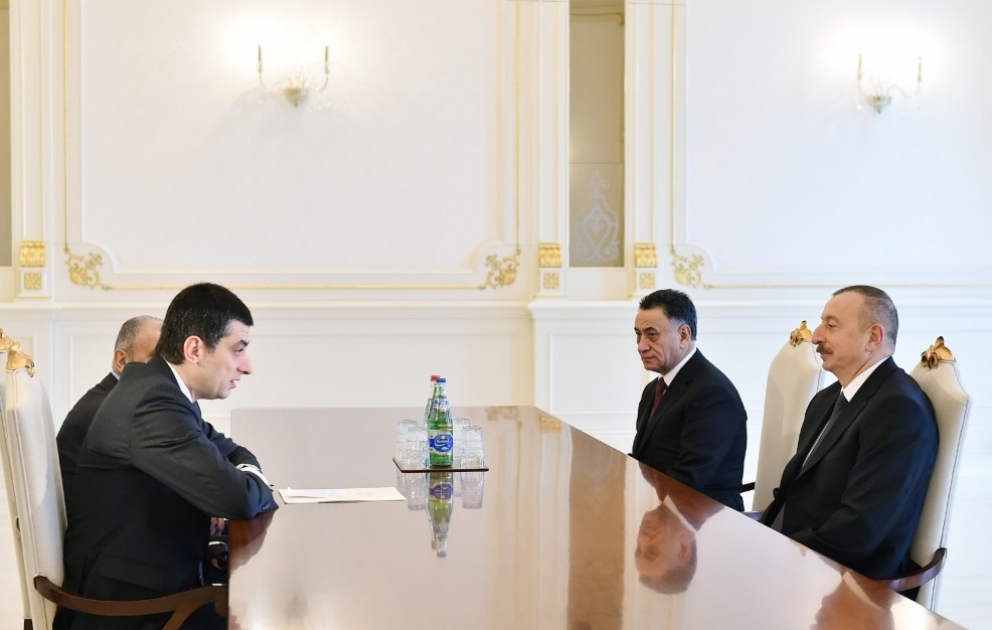 President Ilham Aliyev received Georgian vice prime minister