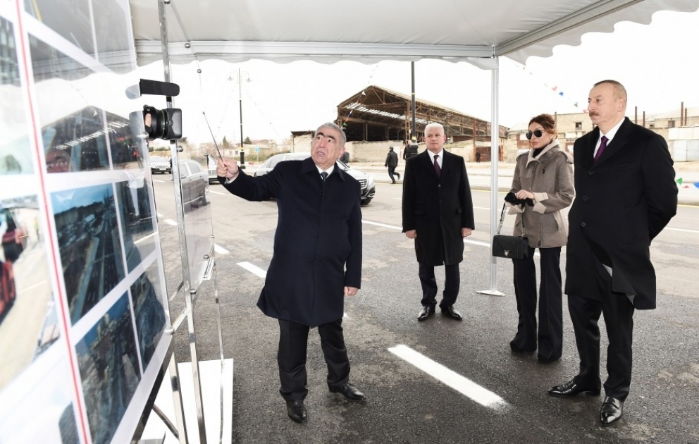 President Ilham Aliyev viewed works done in “Baku White City”
