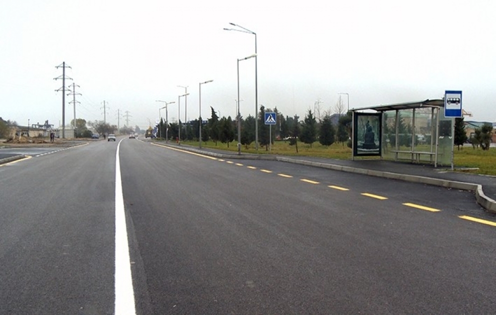 Suraxanı rayonunda 2.7 km avtomobil yolu yenidən qurularaq istifadəyə verilib