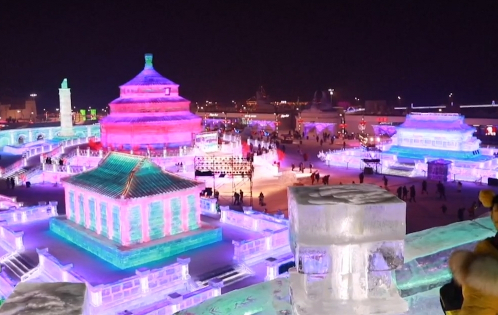 Harbin International Ice and Snow Festival, world's biggest ice sculpture festival in China​