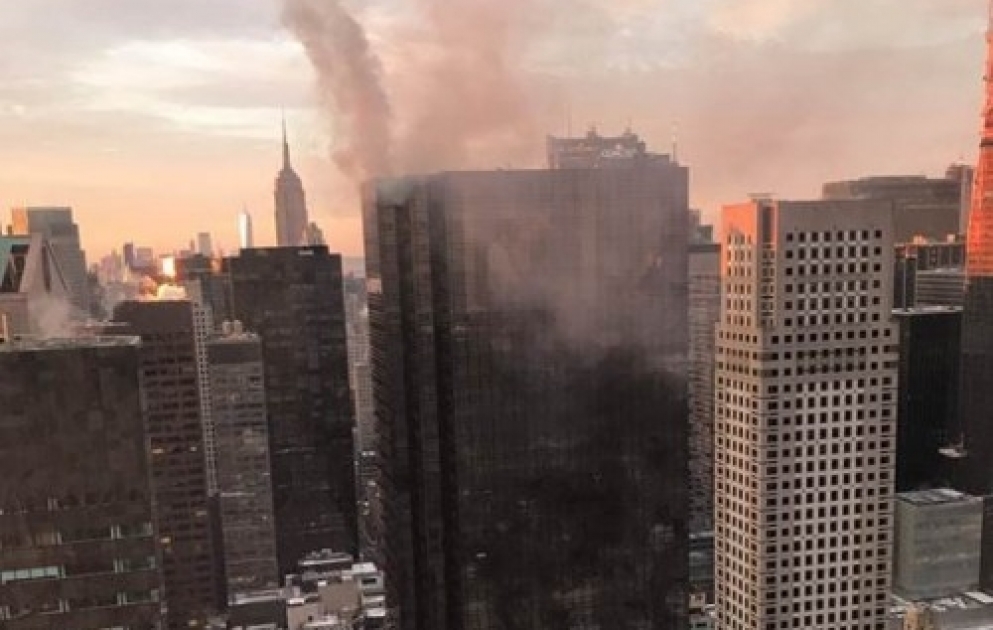 Nyu-Yorkda Trump Tower binasında yanğın baş verib