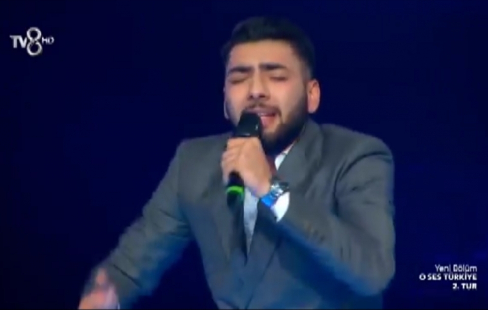 Həmyerlimiz “O səs Türkiyə” səhnəsində kövrəldi