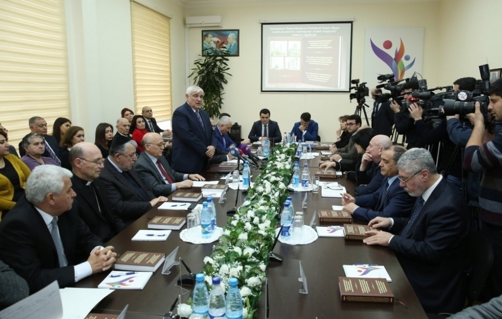 “Azərbaycan Respublikasının Prezidenti İlham Əliyev multikulturalizmin Azərbaycan modeli haqqında” kitabının təqdimatı keçirilib