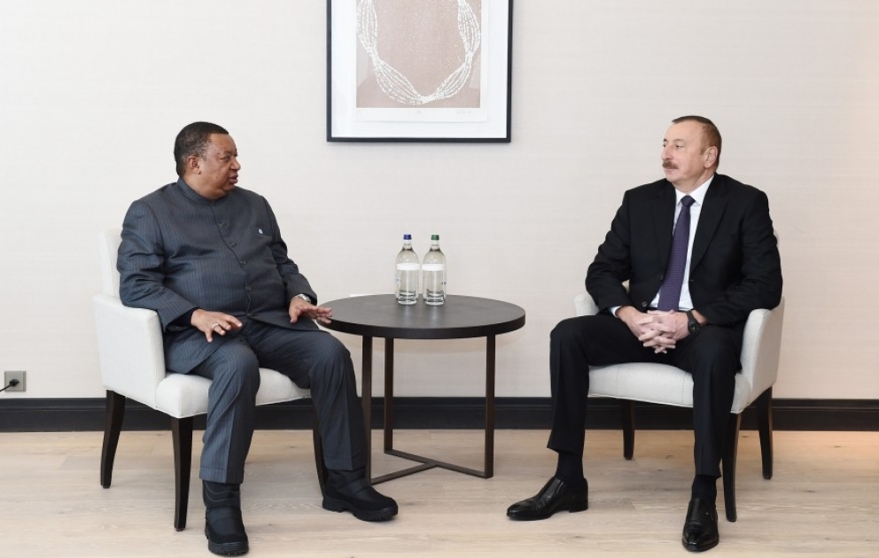 Davos: entretien du président Ilham Aliyev avec le secrétaire général de l’OPEP