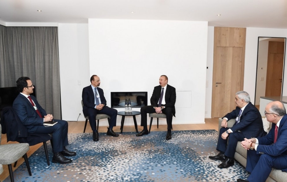 Prezident İlham Əliyev Səudiyyə Ərəbistanının energetika, sənaye və təbii sərvətlər naziri ilə görüşüb