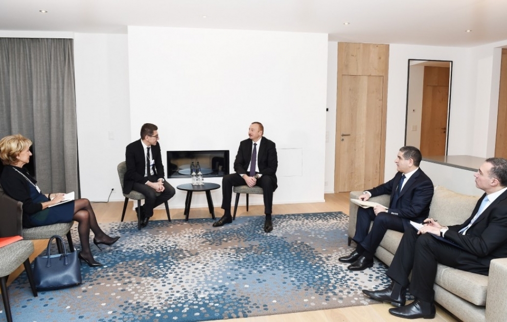 Präsident Ilham Aliyev trifft sich mit Vorsitzendem und CEO von “Lazard Freres”