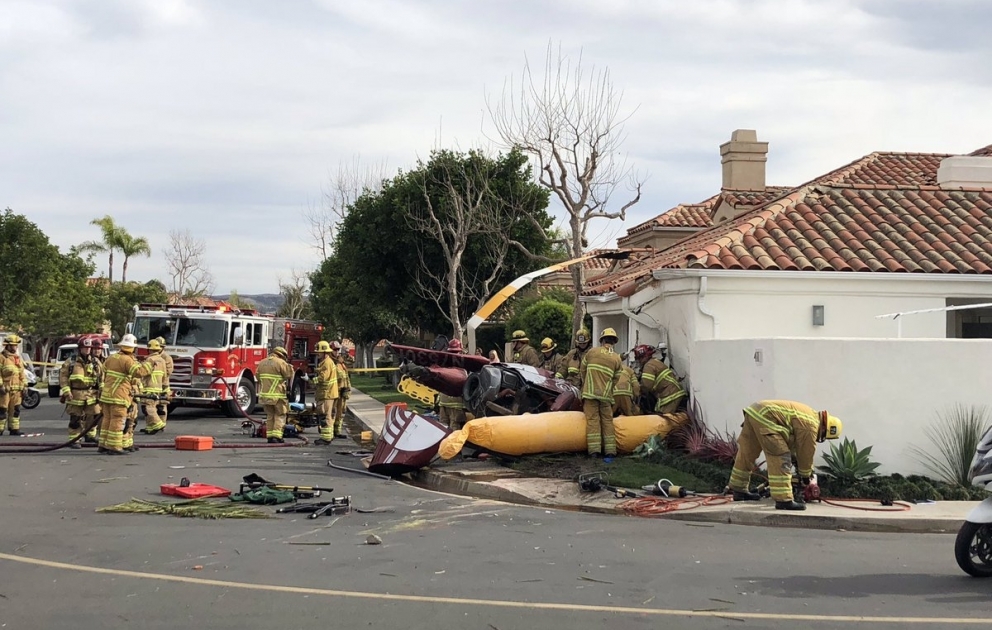 At least 3 killed as helicopter slams into California home